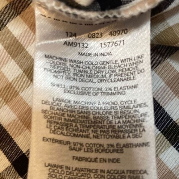 Columbia Gray Tan Plaid Short Sleeve Shirt Button Up Regular Fit Men Size Large - Picture 11 of 11